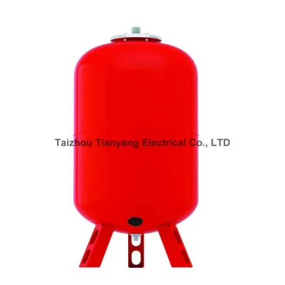 Vaso de expansión de calefacción de membrana reemplazable, color rojo, 200 litros, con conexión de 1